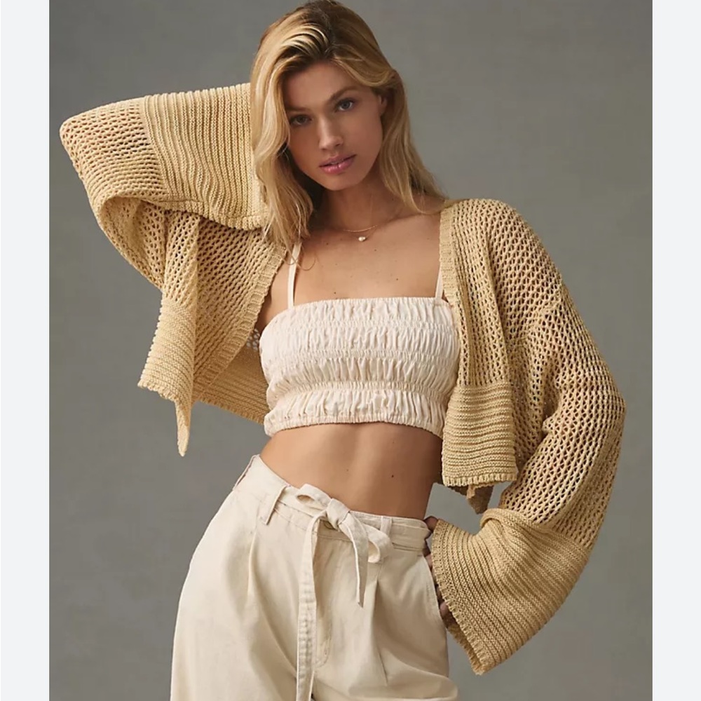 By Anthropologie Sheer Cardigan